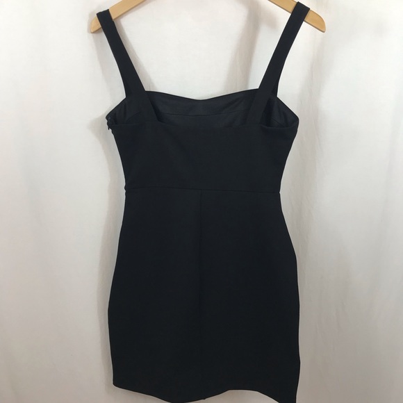 Astr Peekaboo Beaded Bodycon Mini Black Dress - Picture 4 of 6